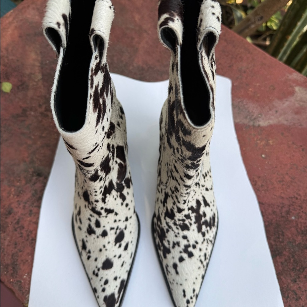 NEW STAUD June Calf Hair Ankle Boots - Picture 9 of 10